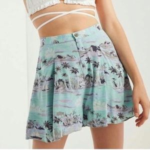 Urban Outfitters Kimchi Blue Tropical High waisted shorts